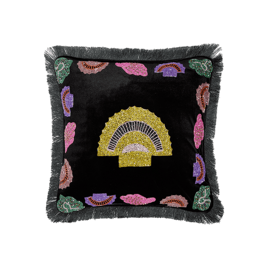 Hestia Cushion in Black - Oceanus Swimwear