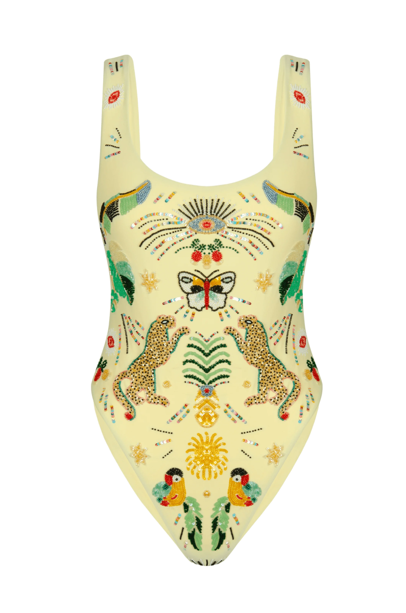 Willow Hand Embroidered Swimsuit - Oceanus Swimwear